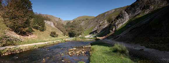 Dovedale valley in Derbyshire