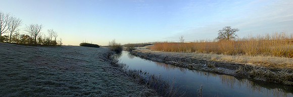 A river in Milton Keynes early morning