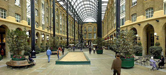 Shopping Arcade on the southbank in London